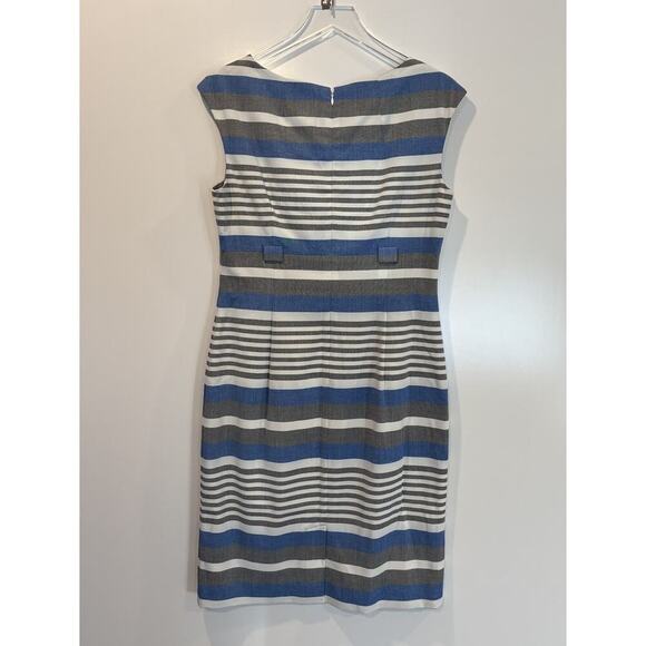 Calvin Klein Stripe Sheath Sleeveless Dress Womens Size 10 (1233) - Picture 4 of 7